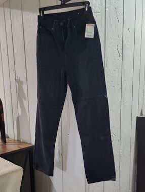 American Eagle Outfitters Straight-Leg Jeans in Black SIZE 2